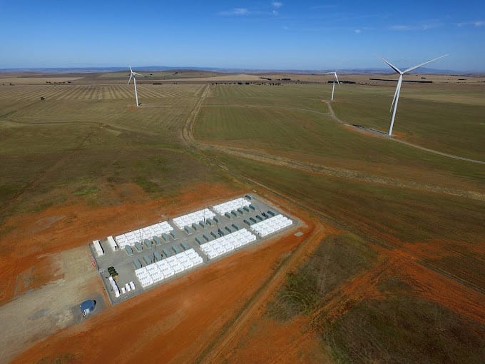 Hornsdale Power Reserve battery energy storage install