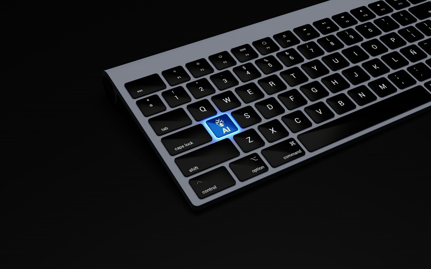 keyboard with AI button